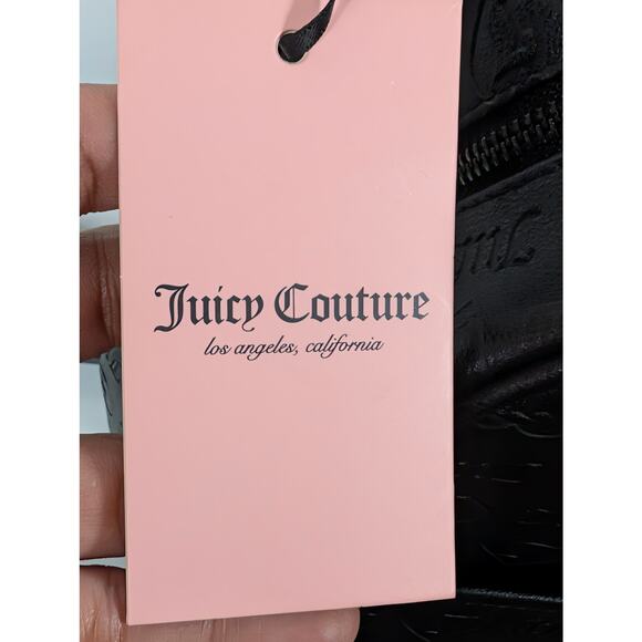 Juicy Couture Liquorice Upgrade U Full Size Faux Leather Black Mini Backpack NWT main image 7